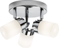 230V IP44 G9 Triple Spotlight with Frosted Glass - Chrome