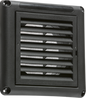 100mm/4 inch Extractor Fan Grille with Fly Screen - Black MLA