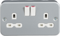 Metal Clad 13A 2G DP Switched Socket MLA