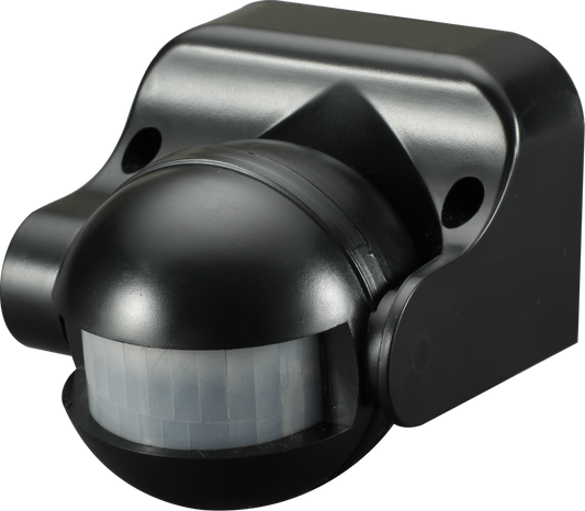 IP44 180° PIR Sensor - Black