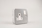13A Metal Clad Single Wall Socket with Switch - Single Pack