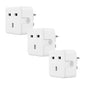 EnerJ Smart WiFi & Bluetooth 13A Plug Pack (3-Pack)‚ Compact UK Socket Design, 3120W Max Load, App Control, Timers & Scene Automation