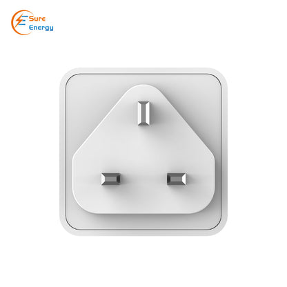 EnerJ Smart WiFi Plug 13A UK Socket – Energy Monitoring, App & Voice Control, LED Indicator, 2.4G WiFi, Works with ENERJSMART for Remote Power Control | Single pack
