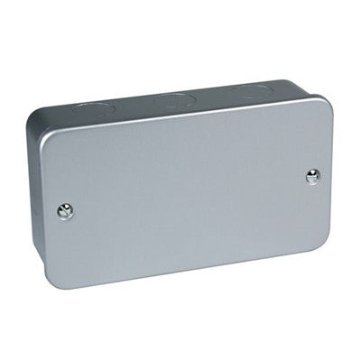 Metal Clad 2Gang Double Blank Plate CED