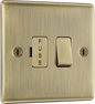 Switch Fused Spur Connection Unit 13Amp Antique Brass BG NAB50