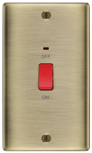 BG Tall 45a 2G Cooker Switch / Shower Switch NAB72