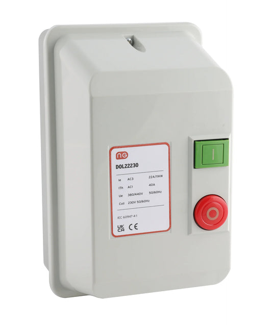 Niglon DOL22230 22A 11KW DOL Starter 230V Stop Start