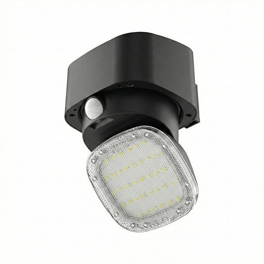 Omnisolar Triton Adjustable Solar Floodlight with PIR Sensor - 2000 Lumens (Black)
