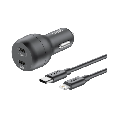 Budi PD 40W Dual Type C Port Car Charger