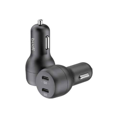 Budi PD 40W Dual Type C Port Car Charger