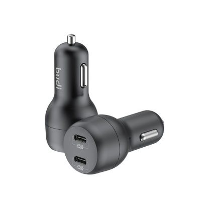 Budi PD 40W Dual Type C Port Car Charger