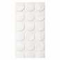 Hard PU Wall Panel, Size: 1200 x 600 x 25 mm (Pack of 2) – Jade White, 3D Circular Geometry