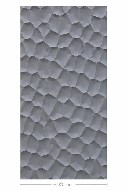 Hard PU Wall Panel‚ Size: 1200 x 600 x 25 mm (Pack of 2)‚ Space Black, Organic Pebble Texture