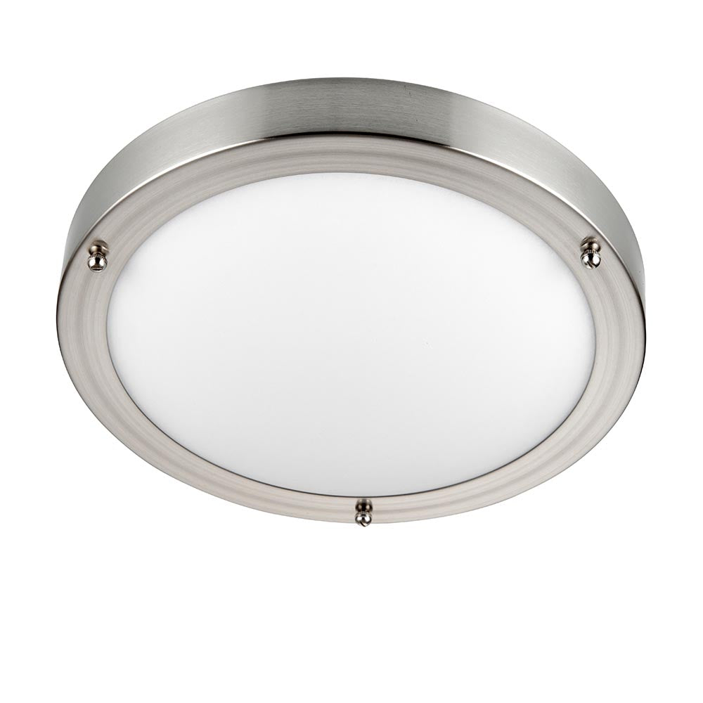 Portico satin Nickel IP44 40W Saxby