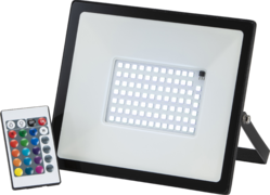 MLA 230V IP65 20W RGB LED Black die-cast aluminium floodlight