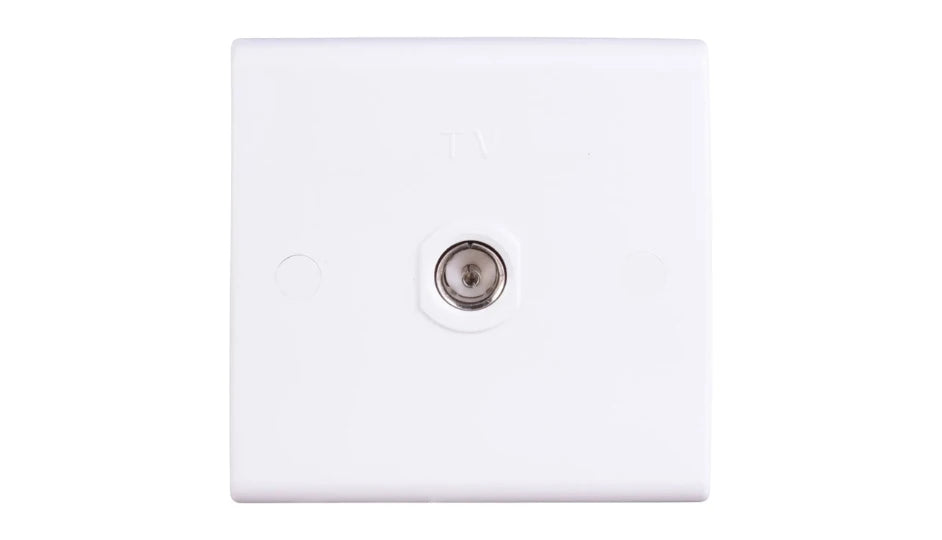 Deta Slimline Single Coaxial Isolated Outlet S1264