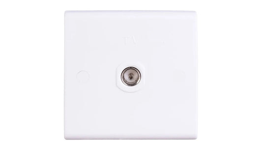 Deta Slimline Single Coaxial Isolated Outlet S1264