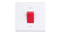 Deta Slimline 50A DP Switch Red S1300
