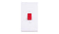 Deta Slimline 50A DP Switch Tall Red S1301