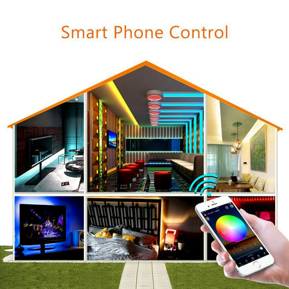 5 Meters LED Strip Kit with WiFi Controller 6A Adapter, CCT Changing & Dimmable, Works with Amazon Alexa and Google Home, Compatible with iOS & Android, IP65