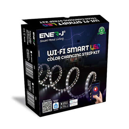 5 Meters LED Strip Kit with WiFi Controller 6A Adapter, CCT Changing & Dimmable, Works with Amazon Alexa and Google Home, Compatible with iOS & Android, IP65
