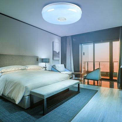 24W Wi-Fi Ceiling Lights RGB+W+WW, Dimmable with Bluetooth Speaker, Amazon Alexa and Google Home Compatible
