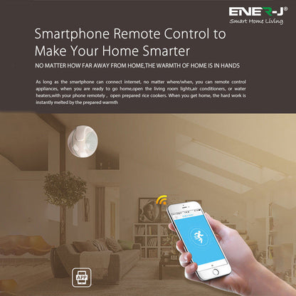 Smart Wireless WIFI PIR Motion Sensor Detector Home Alarm System, Works with ENERJSMART App, Remote Motion Detection