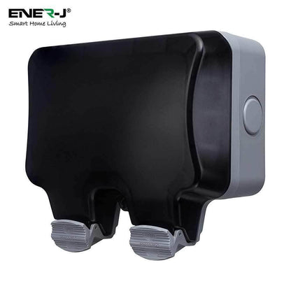 Ener-J Smart 13A WiFi Waterproof Outdoor Double Socket with USB - IP55 Rated