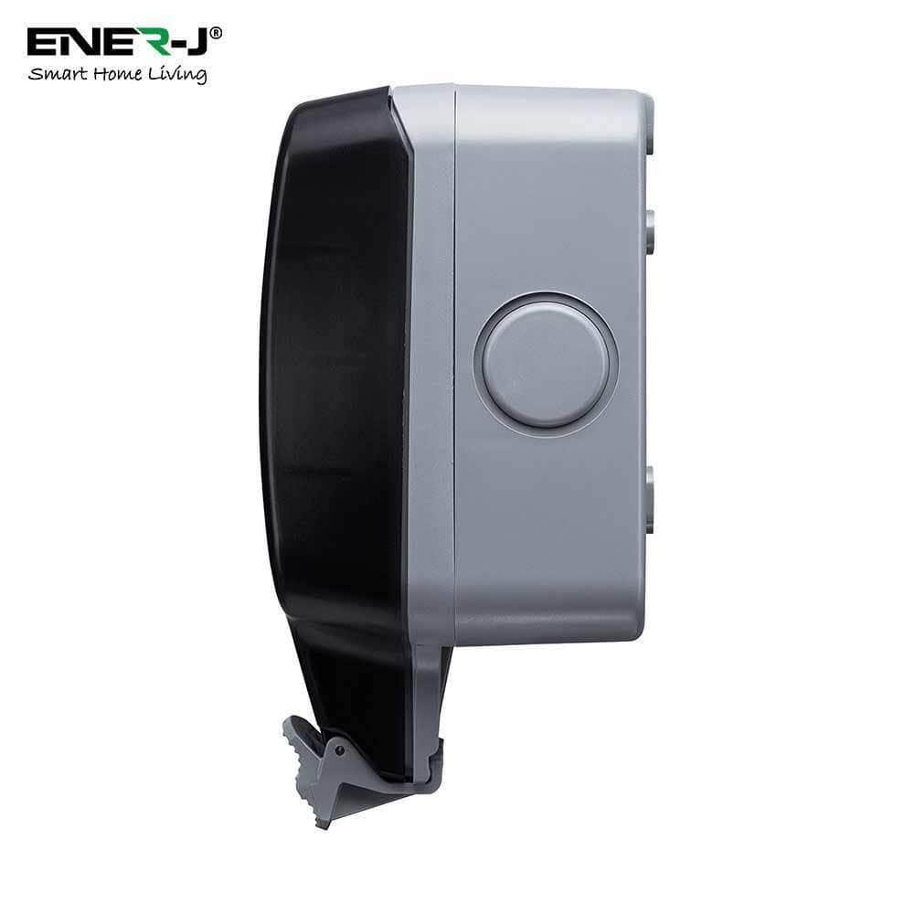 Ener-J Smart 13A WiFi Waterproof Outdoor Double Socket with USB - IP55 Rated