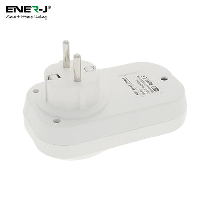 Pack of 3 Wi-Fi Smart Plug EU Outlet with Energy Monitoring, Works with Amazon Alexa, Google Home, Wireless Smart Socket Remote Control Timer Plug Switch, No Hub Required. Max Load 1600W | Pack of 3