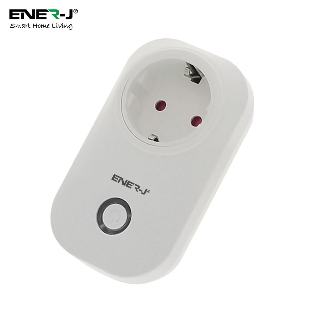 Pack of 3 Wi-Fi Smart Plug EU Outlet with Energy Monitoring, Works with Amazon Alexa, Google Home, Wireless Smart Socket Remote Control Timer Plug Switch, No Hub Required. Max Load 1600W | Pack of 3