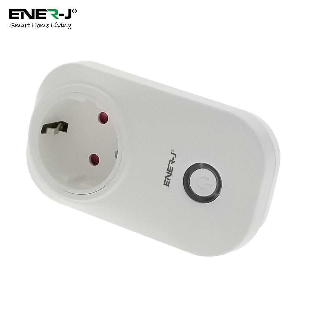 Pack of 3 Wi-Fi Smart Plug EU Outlet with Energy Monitoring, Works with Amazon Alexa, Google Home, Wireless Smart Socket Remote Control Timer Plug Switch, No Hub Required. Max Load 1600W | Pack of 3