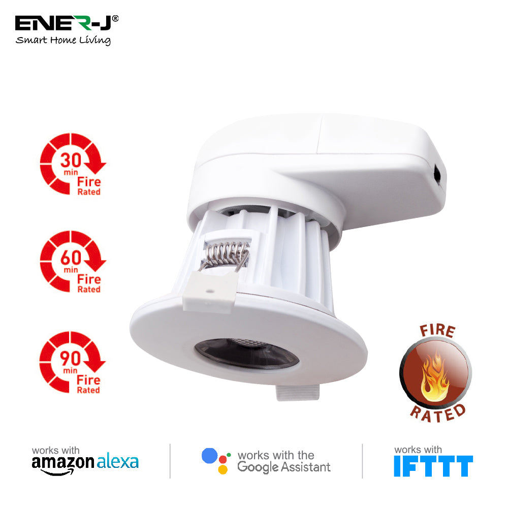 8W WiFi LED Spot Light Downlight for Recessed Ceiling Light Fitting, Fire Rated White Led Spot Lights, Works with Amazon Alexa and Google Assistant