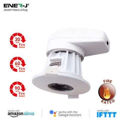 8W WiFi LED Spot Light Downlight for Recessed Ceiling Light Fitting, Fire Rated White Led Spot Lights, Works with Amazon Alexa and Google Assistant