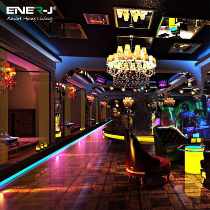 3 Meters Smart WiFi RGB LED Neon Strip Light 3M, Flexible IP65 Colour-Changing Ambient Lighting with Alexa/Google Control & Memory Function (12V, 30W)