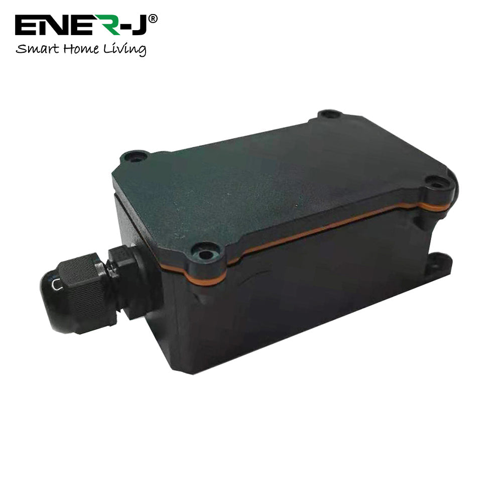 ENER-J Smart WiFi Outdoor Relay Switch (16A, IP55), Weatherproof Inline Controller for Garden Lights, Water Pumps & Fountains with App, Alexa & Google Voice Control