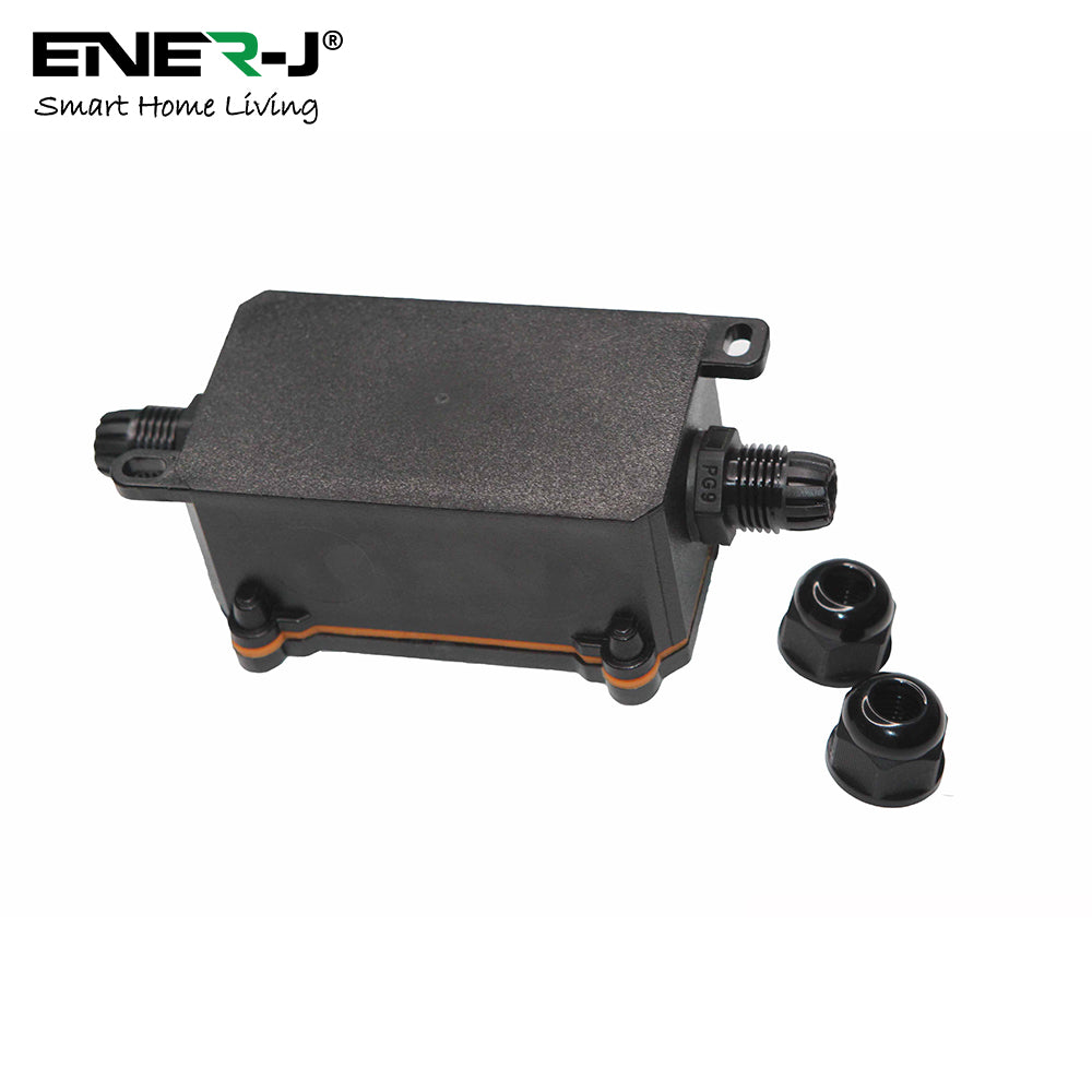 ENER-J Smart WiFi Outdoor Relay Switch (16A, IP55), Weatherproof Inline Controller for Garden Lights, Water Pumps & Fountains with App, Alexa & Google Voice Control