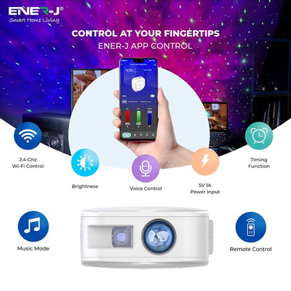 Star Projector Lamp, Gift for Kids, LED Galaxy Projector Light with Nebula, Night Light Projector with APP & Voice Control for Home Theatre, Kids Baby Bedroom
