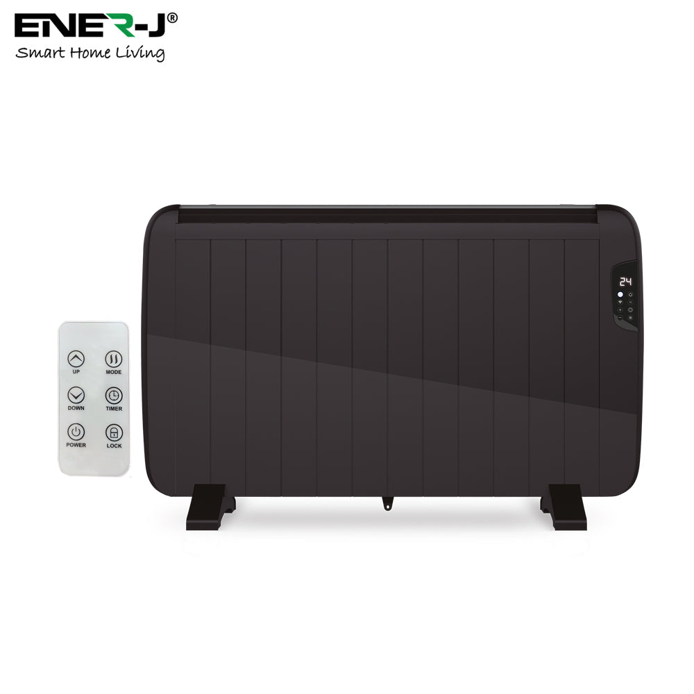 Ener-J 2000W Smart WiFi Electric Radiator – Energy Efficient Wall Mounted Heater with Alexa & Google Voice Control - White