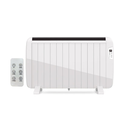 Ener-J 2000W Smart WiFi Electric Radiator – Energy Efficient Wall Mounted Heater with Alexa & Google Voice Control - White