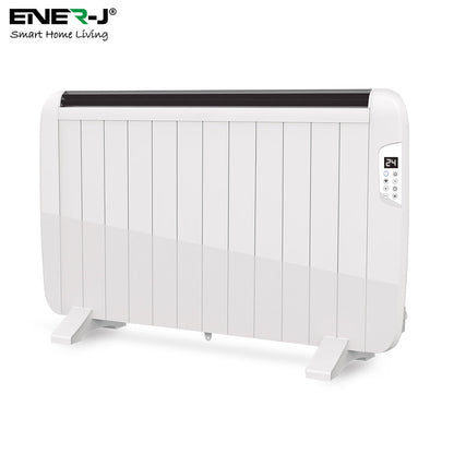 Ener-J 2000W Smart WiFi Electric Radiator – Energy Efficient Wall Mounted Heater with Alexa & Google Voice Control - White