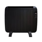 Smart 1200W Radiator Heater with Aluminium Heating Element, Black