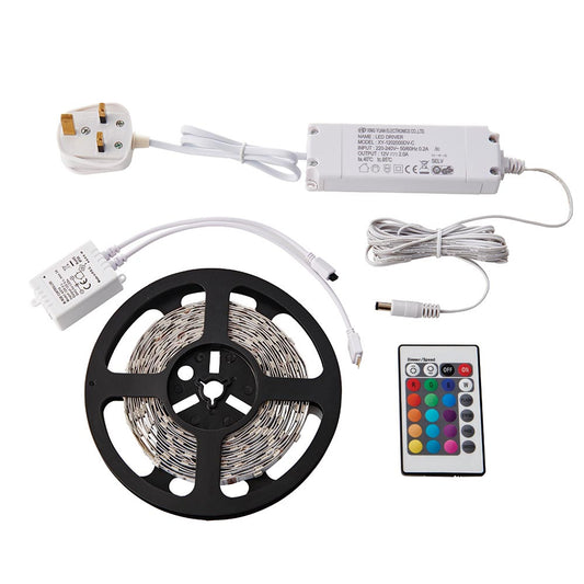 Flexline 12V 5m kit RGB 24W SW RGB 73667 Saxby