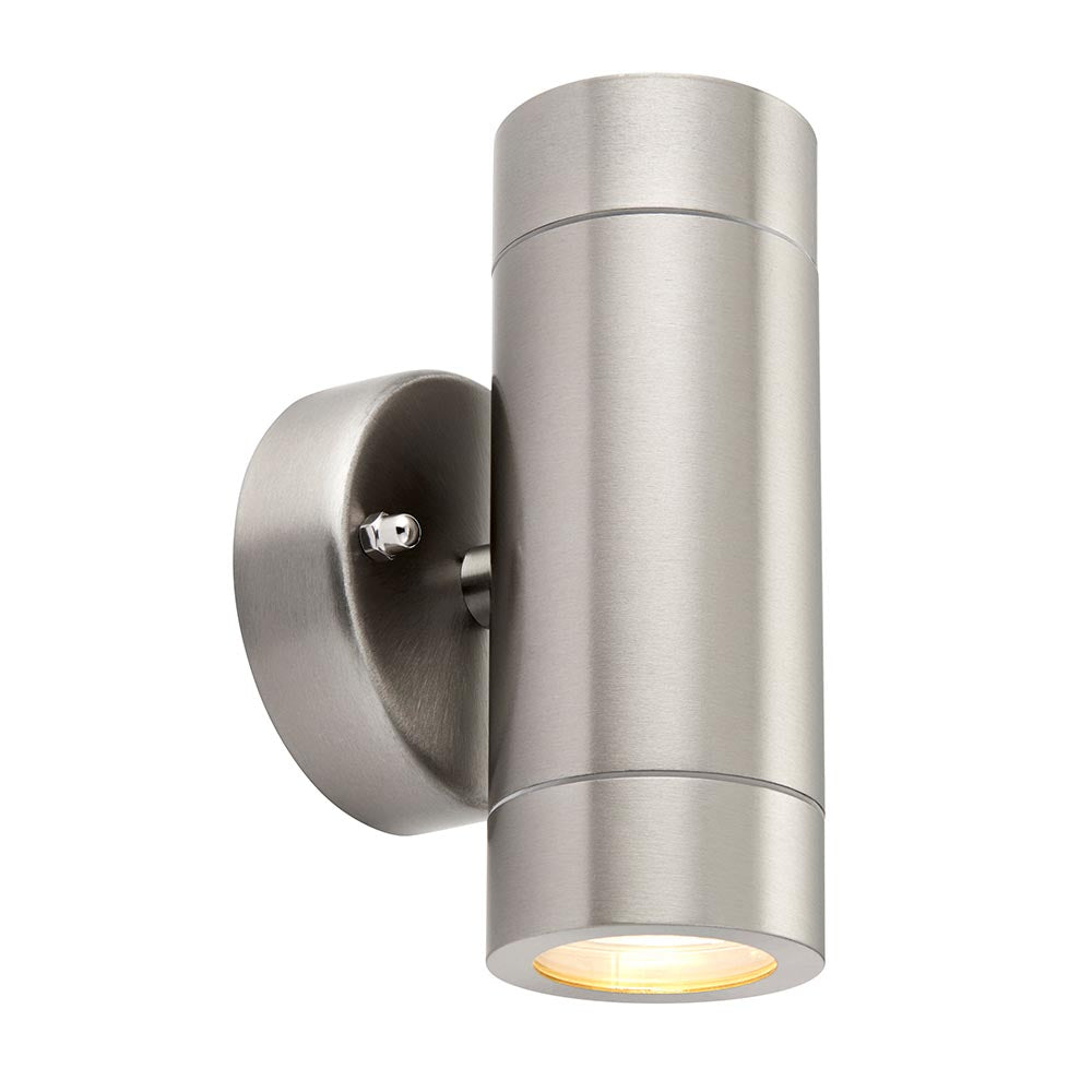 Palin 2lt wall IP44 7W Stainless Steel Saxby