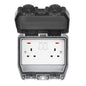 Weatherproof 13A 2G DP Switched Socket Saxby