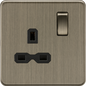 13A 1G DP Switched Socket - Antique Brass SFR7000AB MLA