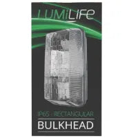 S6354 Lumilife 100W Outdoor Rectangle IP65 Poly Bulkhead