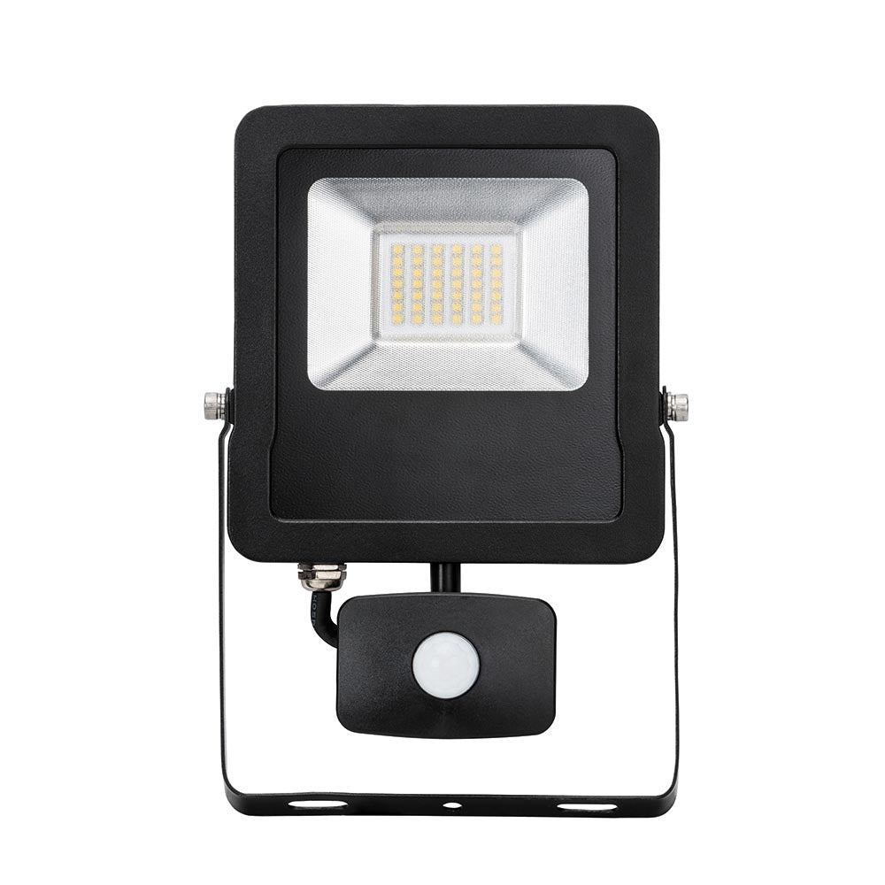 Surge LED Floodlight PIR IP44 30W cool white Saxby