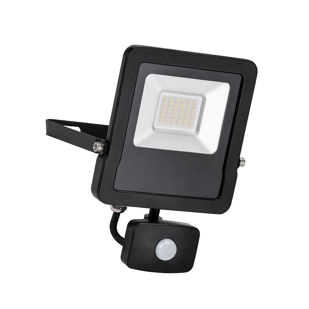 Surge LED Floodlight PIR IP44 30W cool white Saxby