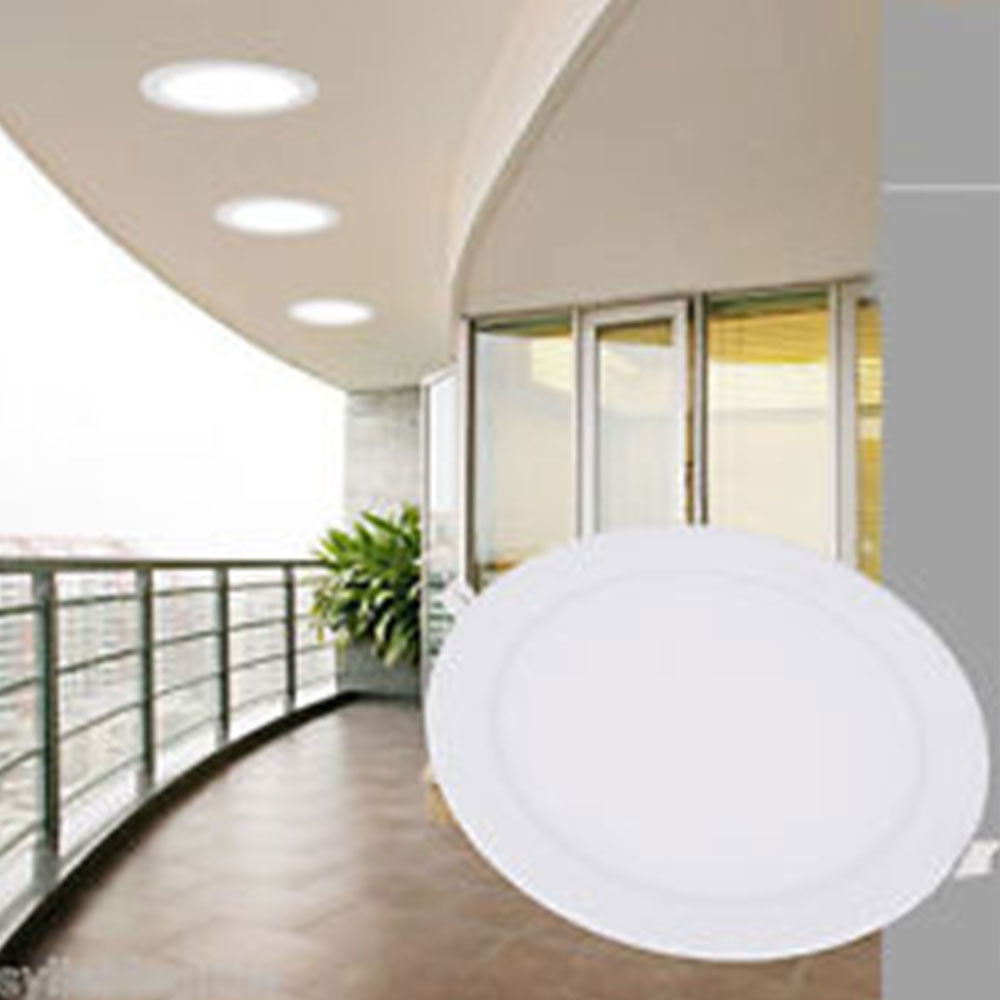 Pack of 4 12W Recessed Round LED Downlight Mini Panel 170mm Diameter, Hole Size 160mm | Pack of 4 - 3000K